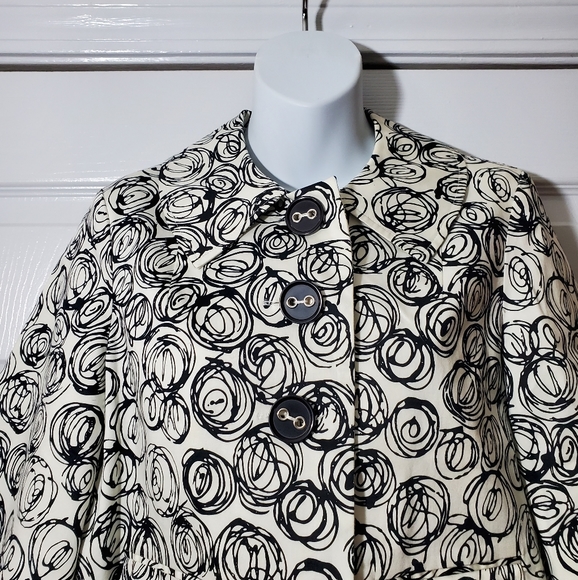 Willi Smith white black patterned cropped jacket - Picture 2 of 4
